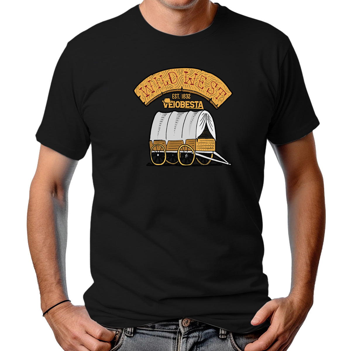 CAMISETA MASCULINA WILD WEST EST 1832