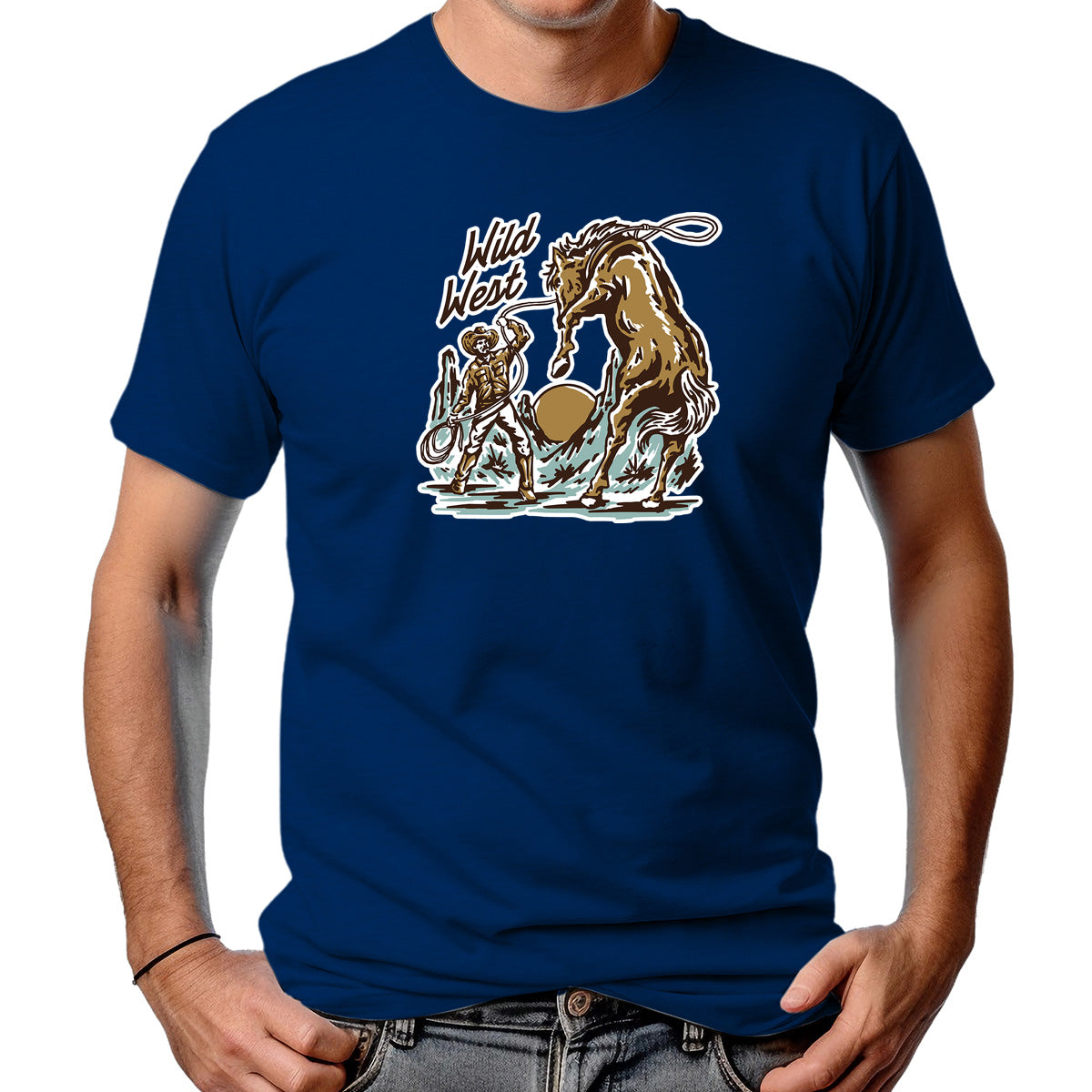 CAMISETA MASCULINA WILDWEST RODEO LACE