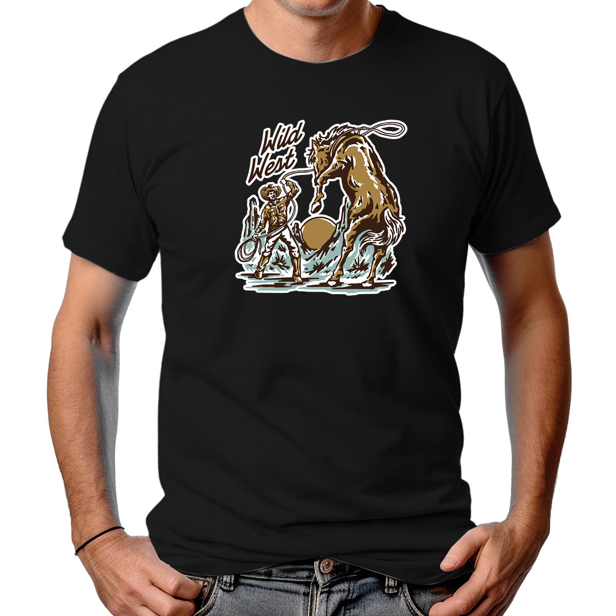 CAMISETA MASCULINA WILDWEST RODEO LACE