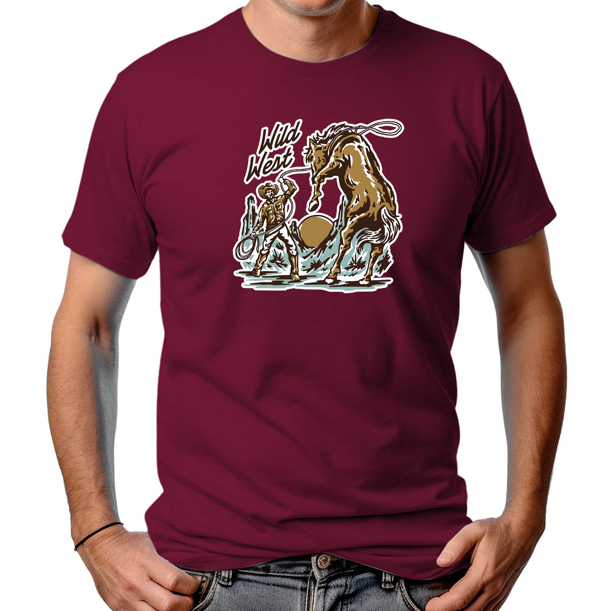 CAMISETA MASCULINA WILDWEST RODEO LACE