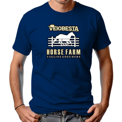 CAMISETA MASCULINA VEIOBESTA HORSE FARM