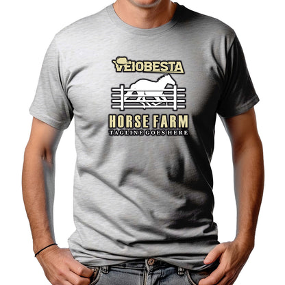 CAMISETA MASCULINA VEIOBESTA HORSE FARM