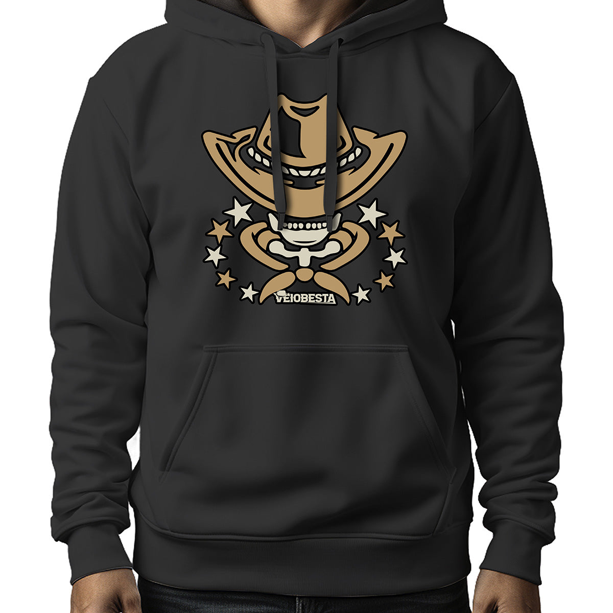 MOLETOM MASCULINO SHERIFF SKULL HAT