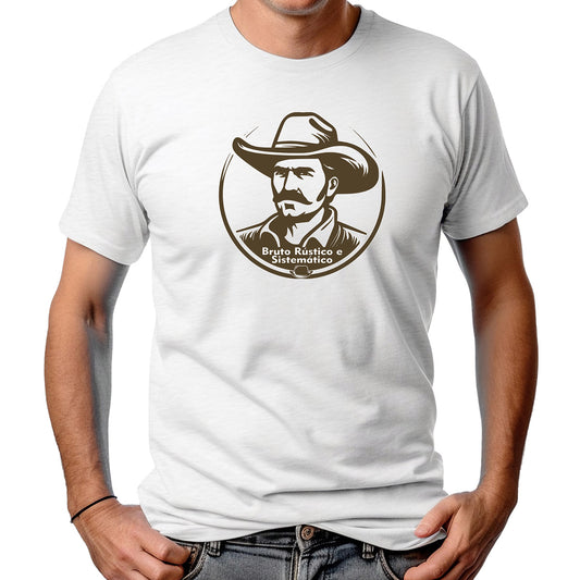 CAMISETA MASCULINA BRUTO RÚSTICO E SISTEMÁTICO