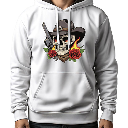 MOLETOM MASCULINO SKULL AND ROSES