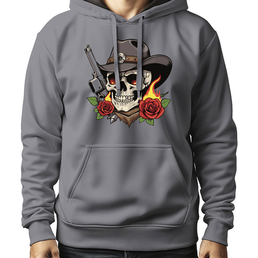 MOLETOM MASCULINO SKULL AND ROSES