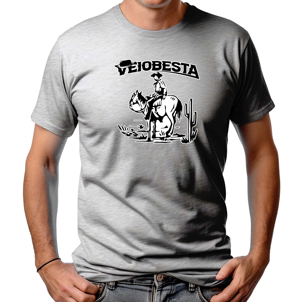 CAMISETA MASCULINA MULA NO DESERTO