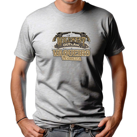 CAMISETA MASCULINA VAQUEIRO FORA DA LEI