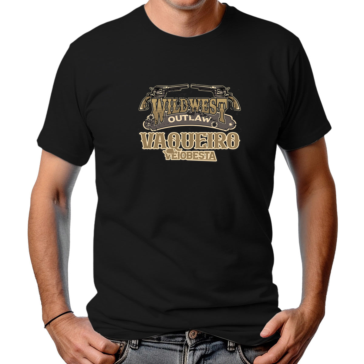 CAMISETA MASCULINA VAQUEIRO FORA DA LEI
