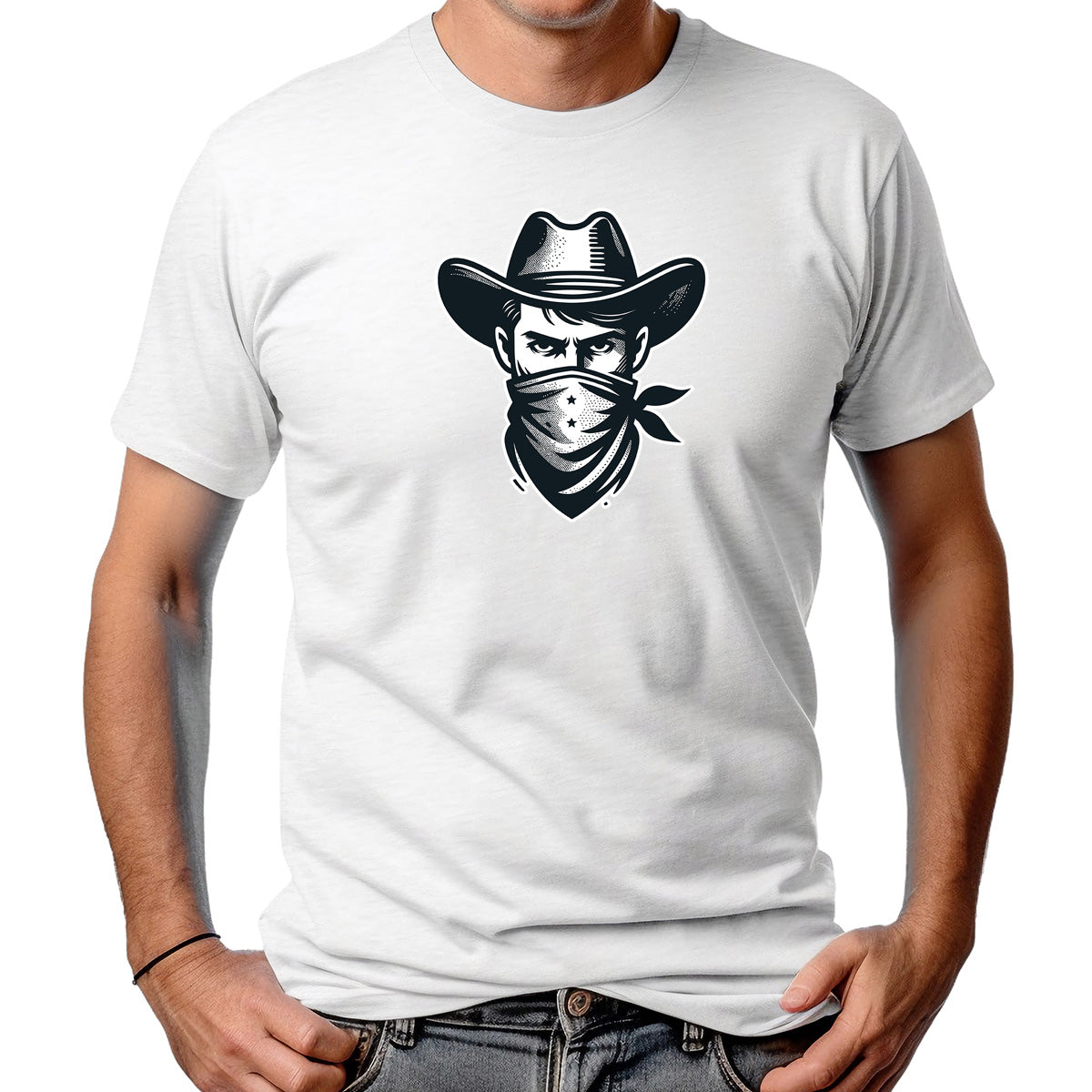 CAMISETA MASCULINA COWBOY MASCARADO