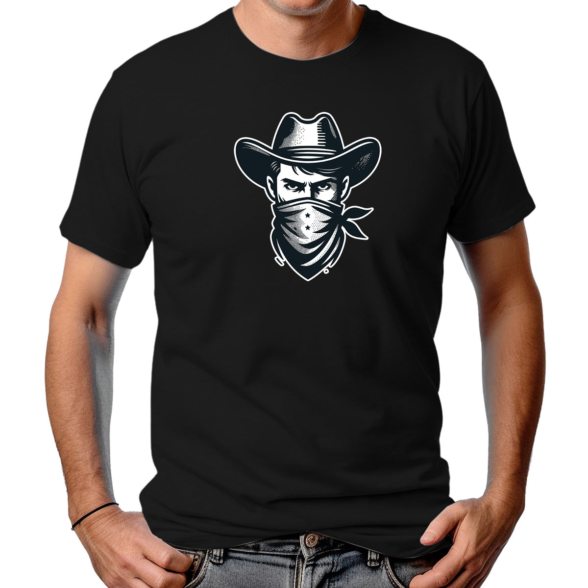 CAMISETA MASCULINA COWBOY MASCARADO