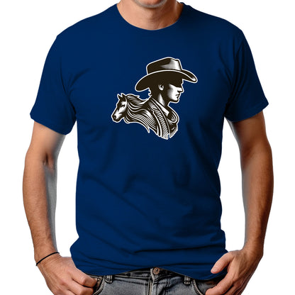 CAMISETA MASCULINA HOMEM E O CAVALO