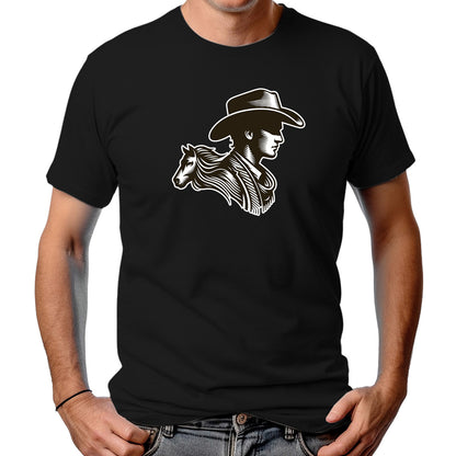 CAMISETA MASCULINA HOMEM E O CAVALO