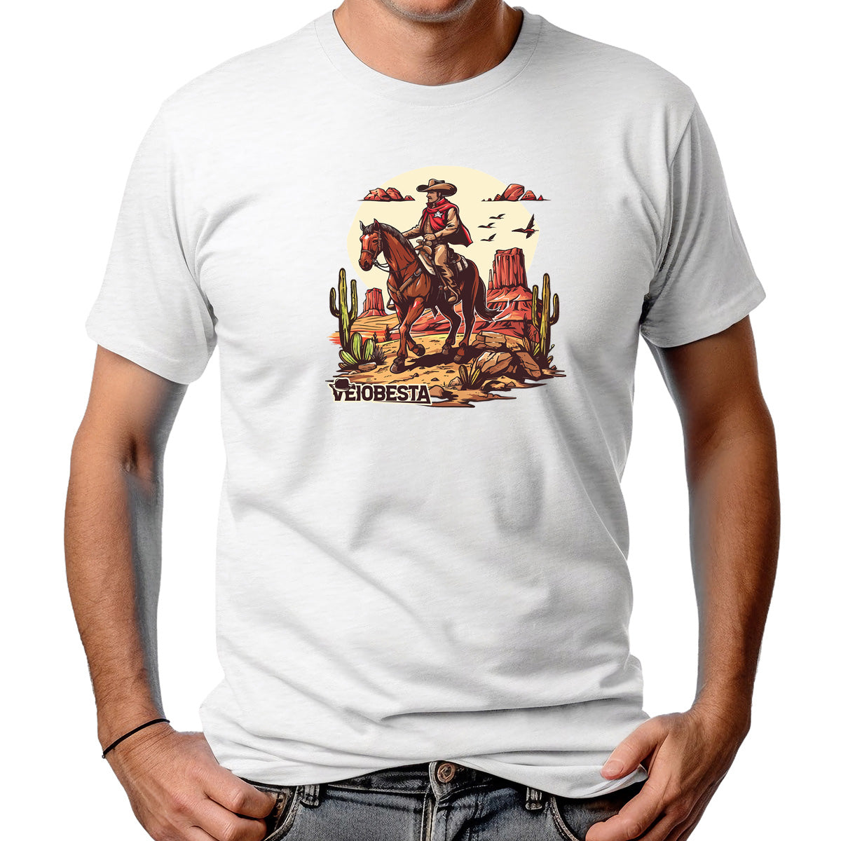 CAMISETA MASCULINA CAVALHEIRO DO DESERTO 2