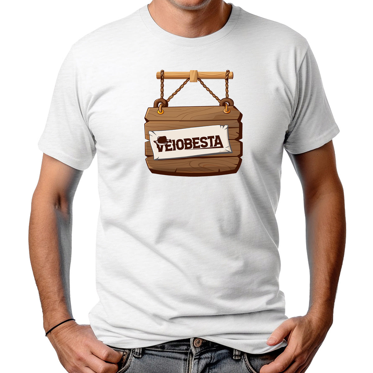 CAMISETA MASCULINA PLACA VEIO BESTA