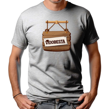CAMISETA MASCULINA PLACA VEIO BESTA