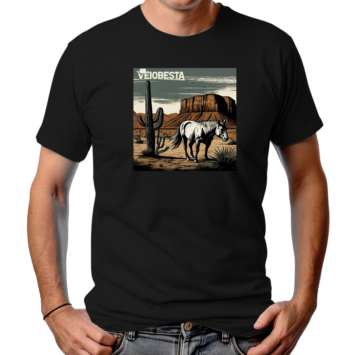 CAMISETA MASCULINA O CAVALO E O CACTO